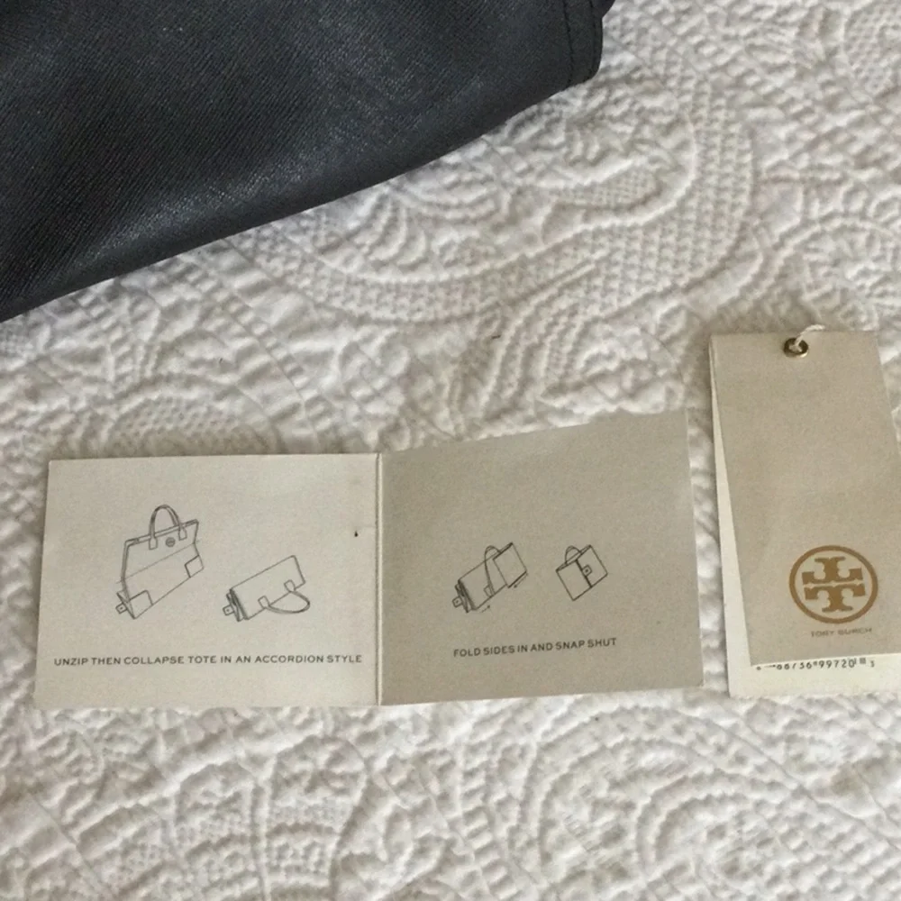 Tory Burch Black Nylon Laptop Tote